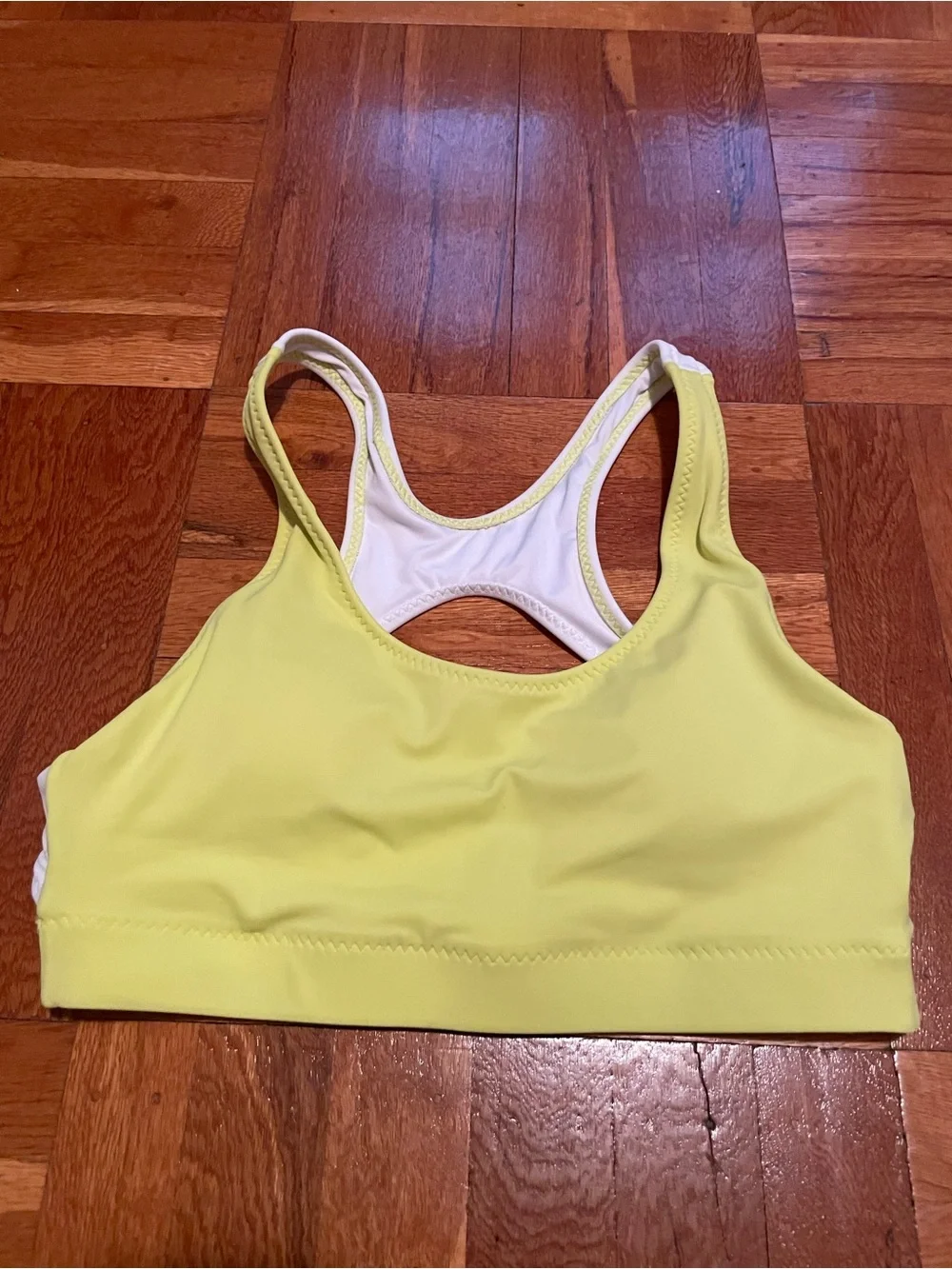 Fabletics Women’s Yellow Bathing suit/Sports Bra Size Small